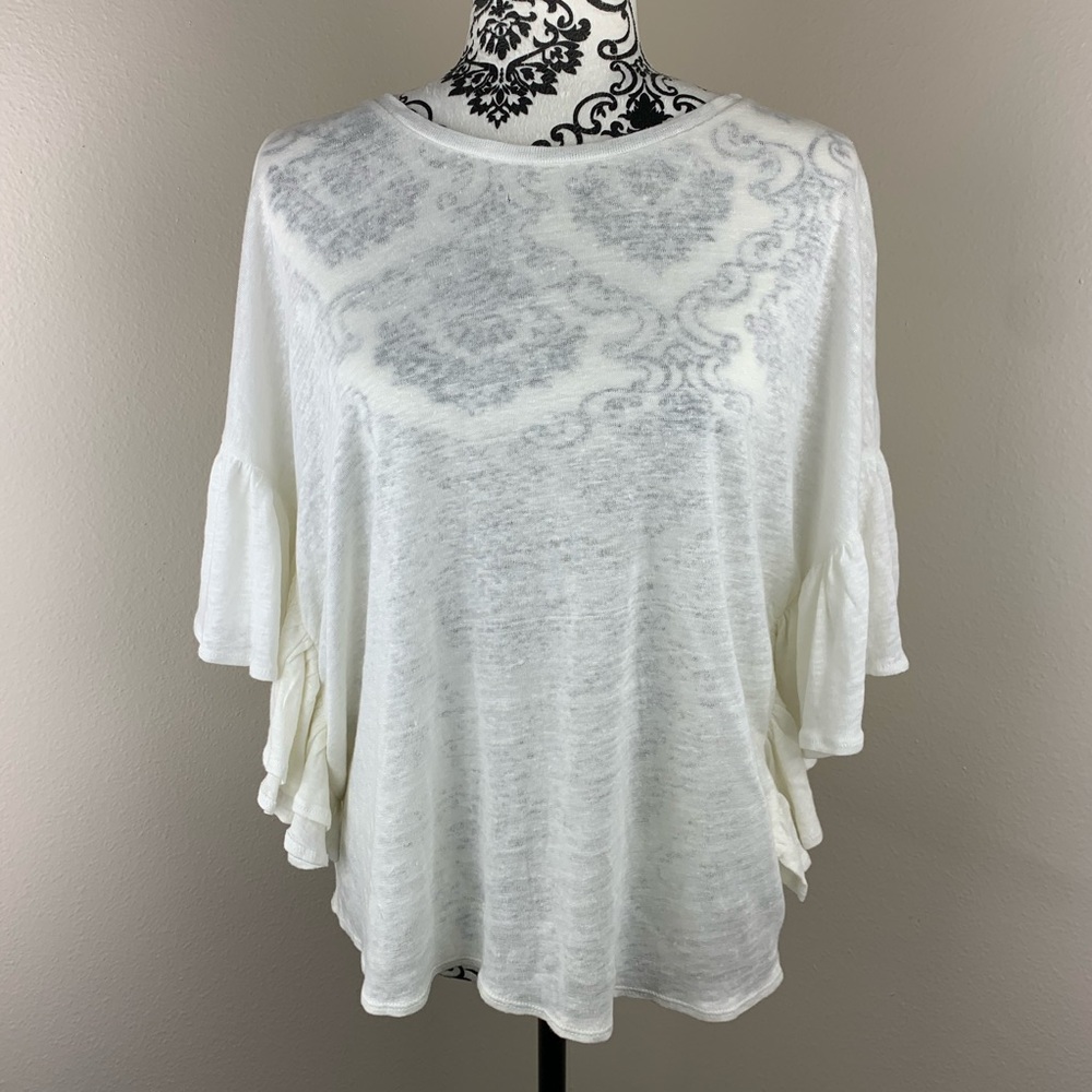 NWOT ZARA BASIC COLLECTION IVORY TOP
